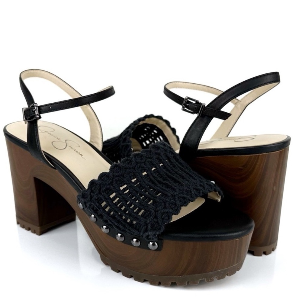 NEW! Jessica Simpson Black Timia Platfrom Clog - Size 9.5 ✈️